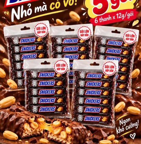 Combo 5 Gói Snickers – Mua Nhiều Giá Cực Tốt!