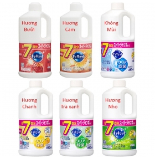 Nước rửa bát Kao 1380ml nội địa Nhật