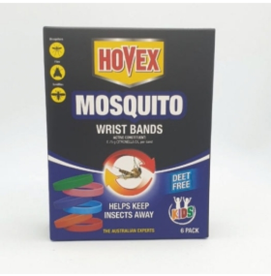Vòng tay đeo chống muỗi Hovex Úc hộp 6 cái