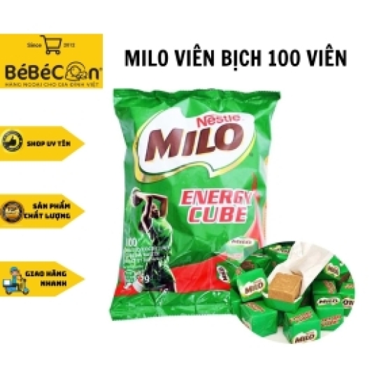 Milo Dạng Viên Energy Cube Thái Lan 100 Viên