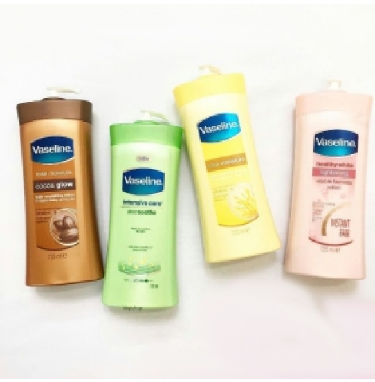 Sữa dưỡng thể trắng da toàn thân Vaseline Mỹ - 725ml