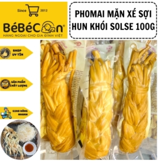 Phomai xé sợi hun khói Solse 100g